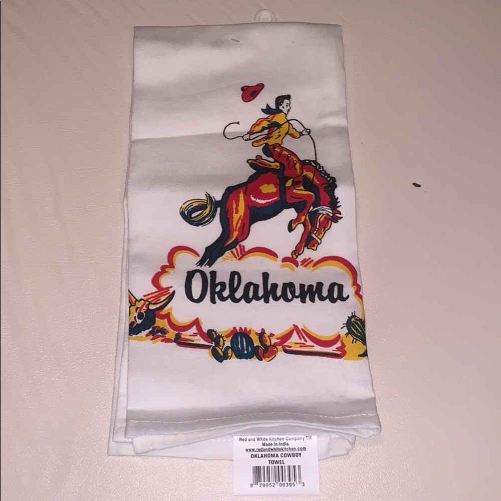 Oklahoma Cowboy Tea Towel